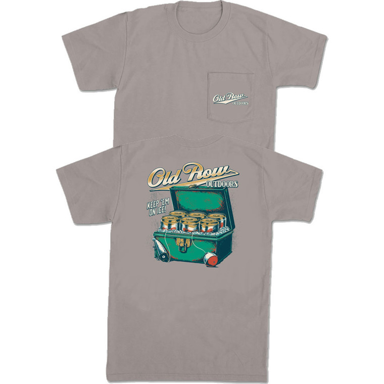 Men's "Keep 'Em On Ice" Pocket T-Shirt by Old Row