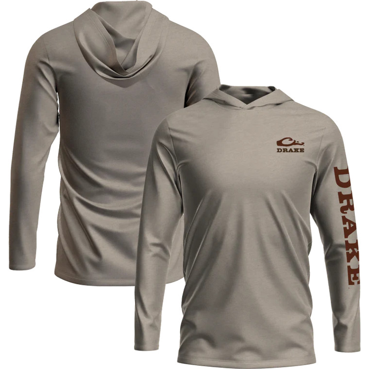 Graphic Logo Long Sleeve Tee Hoodie by Drake Waterfowl