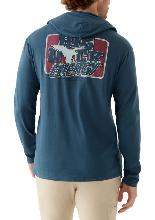 Big Duck Energy Long Sleeve Tee Hoodie by Drake Waterfowl