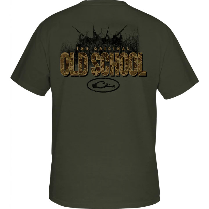 Men's Original Old School Short Sleeve Graphic Tee Shirt by Drake