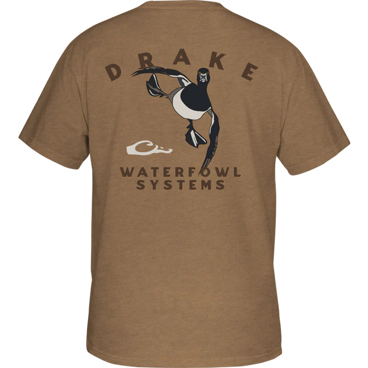 Men's Retro Ringneck Short Sleeve Graphic Tee Shirt by Drake