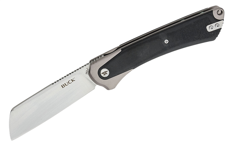 Gray HiLine XL D2 3.75" Blade Folding Knife by Buck