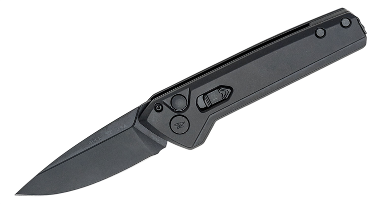 838 Deploy BlackOut 3.75" Blade Out the Front Knife by Buck Knives