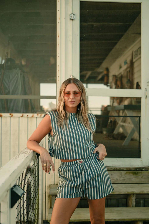 Womens Grayton Stripped Tank by Tribe Kelley