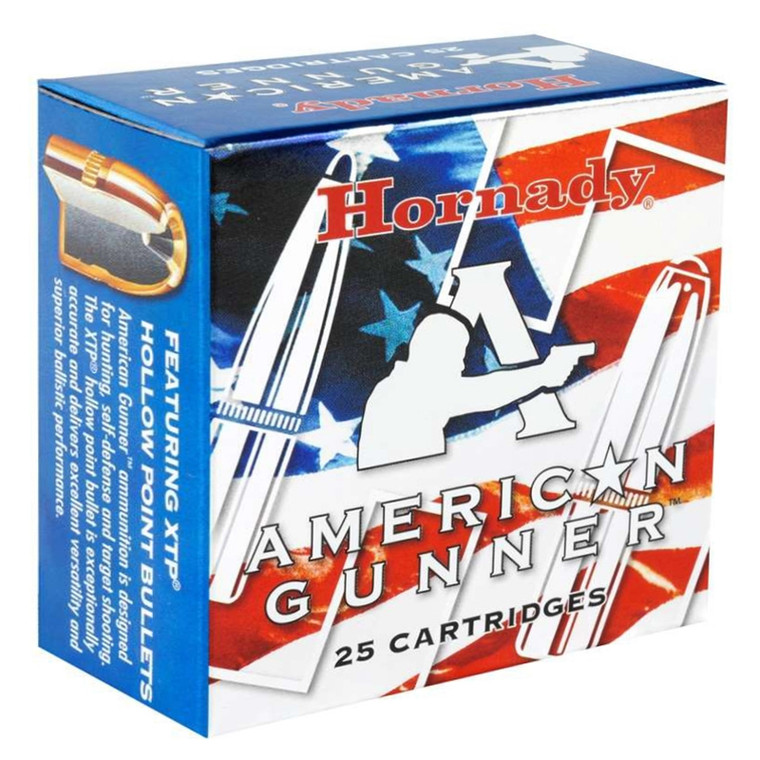 Hornady American Gunner 1,175 fps 9mm Luger P 124 Grain XTP Jacketed Hollow Point Handgun Ammunition