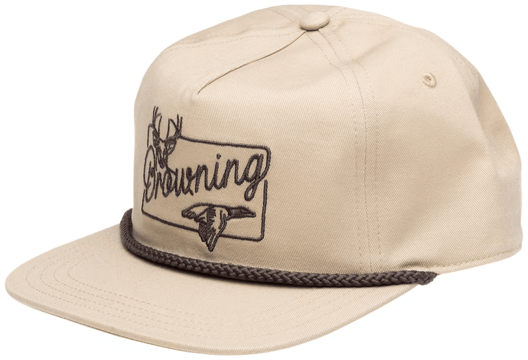 Pinline Snap-Back Cap, by Browning - Khaki Front