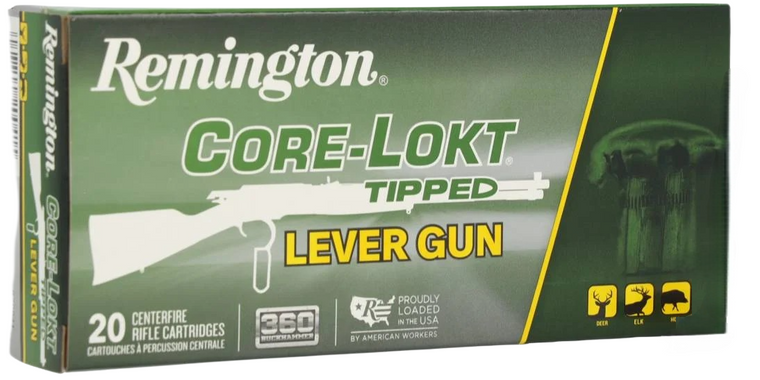 Remington Core Lokt Tipped 2,400 fps 360 Buckhammer 180 Grain Soft Point Rifle Ammunition