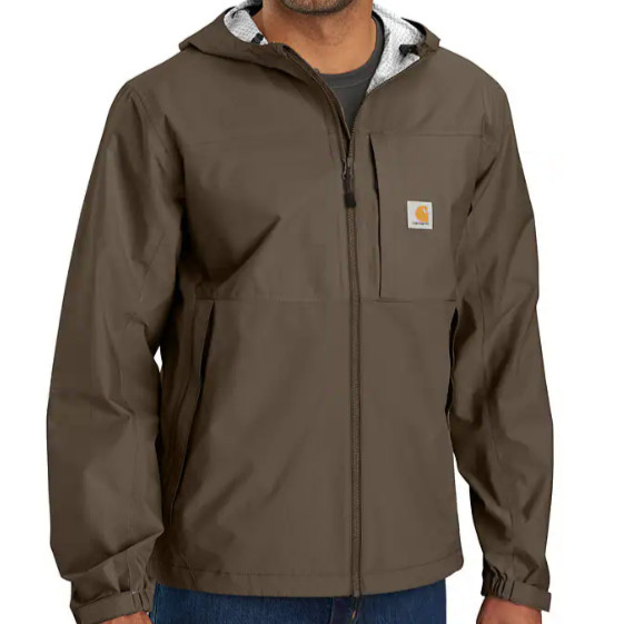 Men's Storm Defender Waterproof Relaxed Fit Lightweight & Packable Jacket by Carhartt