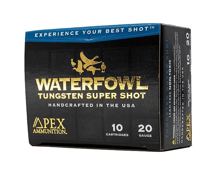 Apex Waterfowl 1,500 fps 20 Gauge 3" 3/4 oz. #8 Tungsten Super Shot Shotgun Ammunition