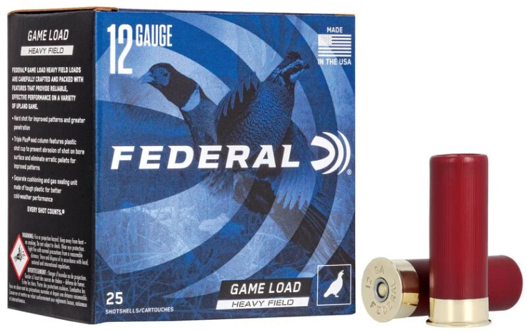 Federal Game Load Upland Heavy Field 12ga 5 Shot 2-3/4 in, 1 1/4 oz, 1220 fps