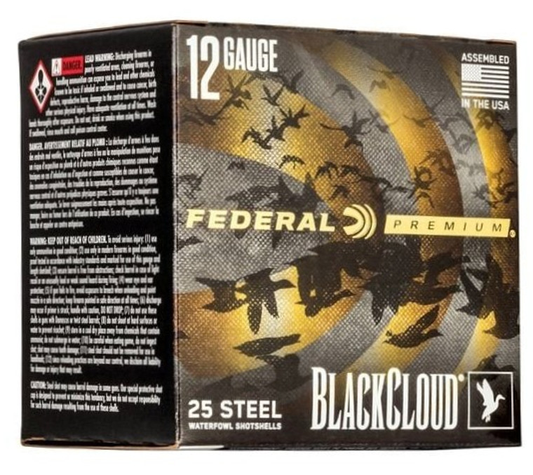 Federal Black Cloud 1,500 fps 12 Gauge 3-1/2" 1-1/2 oz. #3 Steel Shot Shotgun Ammunition