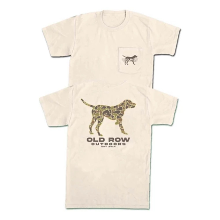 Outdoors Pointer Pkt Tee Ivory by OldRow