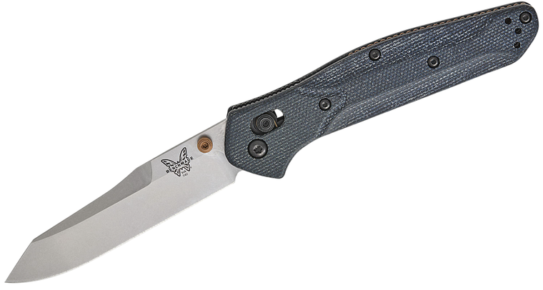 Denim Osborne Micarta 3.4" Blade Folding Knife by Benchmade