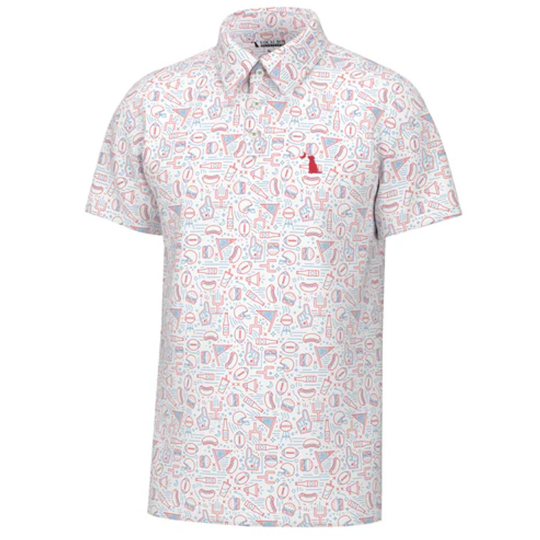 Men's Dirty Myrtle Polo Short-Sleeve T-Shirt in Tailgate by Local Boy