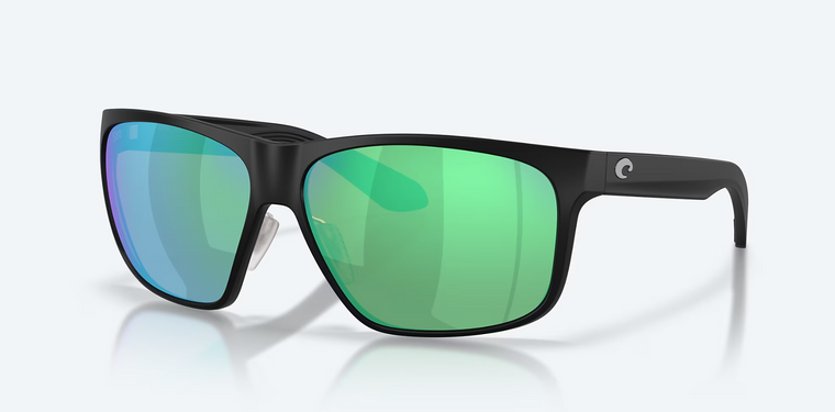 Trades Matte Black Sunglasses with 580G Green Mirror Polarized Glass lenses by Costa Del Mar Trades Matte Black Sunglasses with 580G Green Mirror Polarized Glass lenses by Costa Del Mar