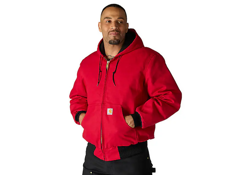 Carhartt Loose Fit Firm Duck Flannel Lined Jacket Carhartt Loose Fit Firm Duck Flannel Lined Jacket