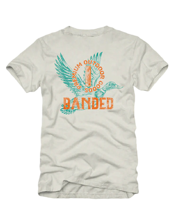 Men's Letterpress Mallard Short Sleeve Graphic Tee Shirt by Banded