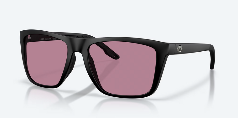 Mainsail XL Matte Black Sunglasses with 580P Rose Polarized Polycarbonate Lenses by Costa Del Mar