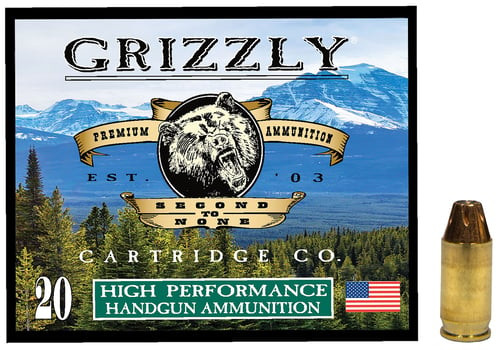 Grizzly 380ACP +P 90gr JHP Handgun Ammunition