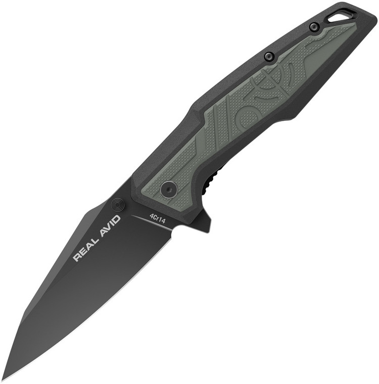 Black Oxide 3.25 Inch Blade RAV-1 Folding Knife by Real Avid