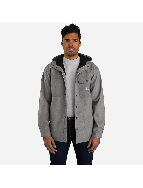 Rain Defender Relaxed Fit Heavy Weight Hooded Shirt Jacket by Carhartt