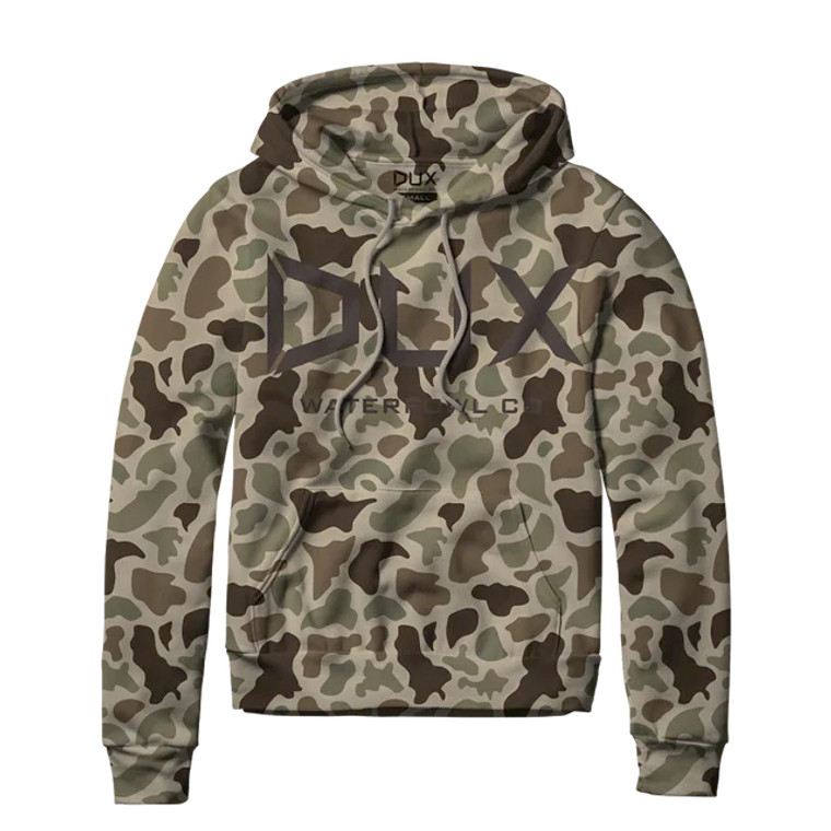 Men's DUX Old School Camo Graphic Midweight Hoodie by Dux Waterfowl
