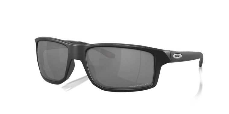 Gibston Sunglasses with Grey Smoke Frames and Prizm Black Polarized Lenses by Oakley