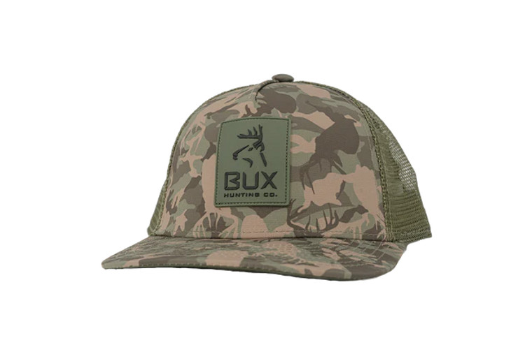 Men's BUX Deer Logo Camo Mid Pro Cap by Dux Bux