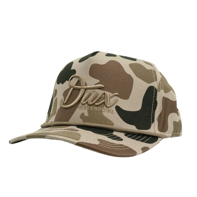Men's DUX Graphic Old School Camo Rope Low Pro Cap by Dux Waterfowl