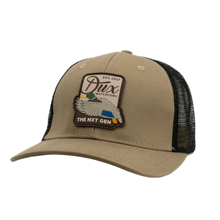 Men's DUX Tan Greenhead Patch Low Pro Snapback Mesh Cap by Dux Waterfowl
