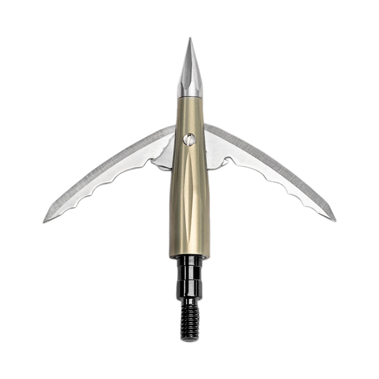 3 Pack 100 Grain Aluminum Mechanical Broadheads by Bowmar Archery