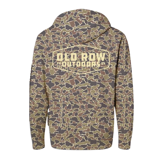 Men's Old Row Badge Duck Camo Pullover Hoodie by Old Row