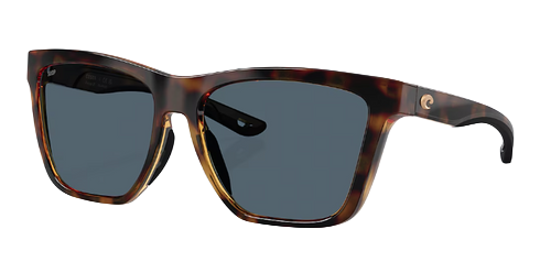 Panga II Sunglasses with Tortoise Frames and 580P Gray Lenses by Costa Del Mar