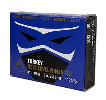 Apex Turkey TSS Ninja Next Level 1175fps 20 Gauge 3" 1-5/8oz #8.5	.5 TSS Shotgun Ammunition