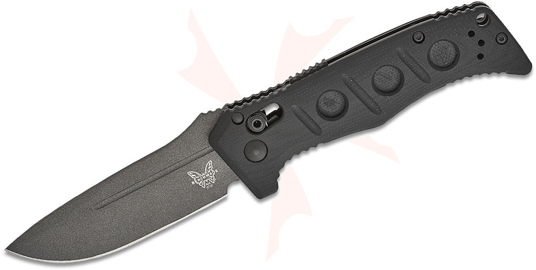 Sibert Mini Auto Adamas Auto Folding Knife in Tungsten Gray by Benchmade