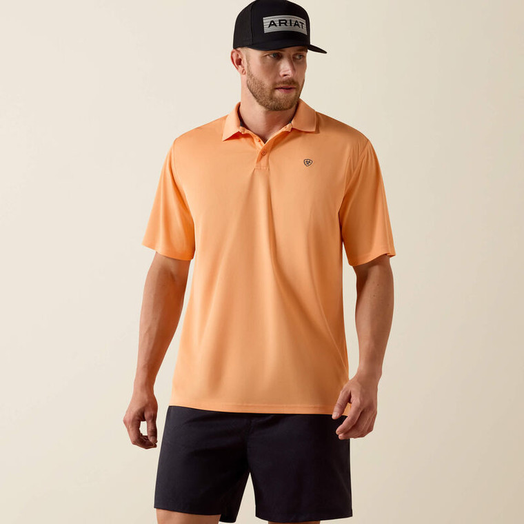 TEK Classic Short Sleeve Polo Shirt in Cantaloupe by Ariat