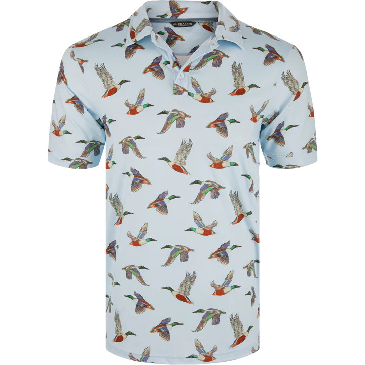 Men's Flying Spoonie Short Sleeve Polo Shirt by Drake