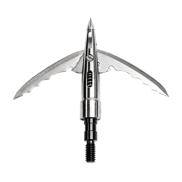 3 Pack 2.3 Inch 100 Grain 2 Blade Titanium Beast Mechanical Broadheads by Bowmar