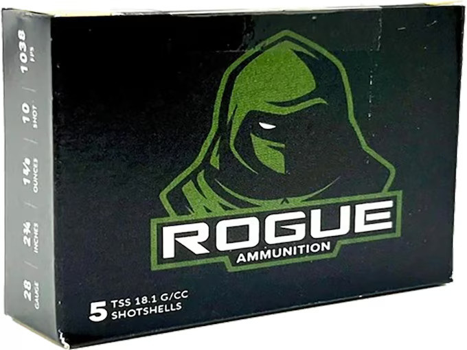 Rogue Turkey 1,038 fps 28 Gauge 2-3/4" 1-5/8 oz #10 TSS Shotgun Ammunition