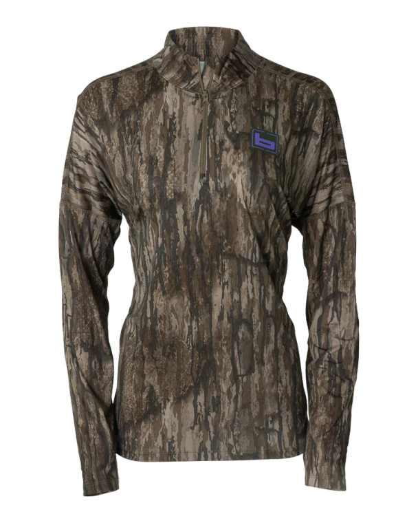 Women's Tec Stalker Camo Half Zip by Banded
