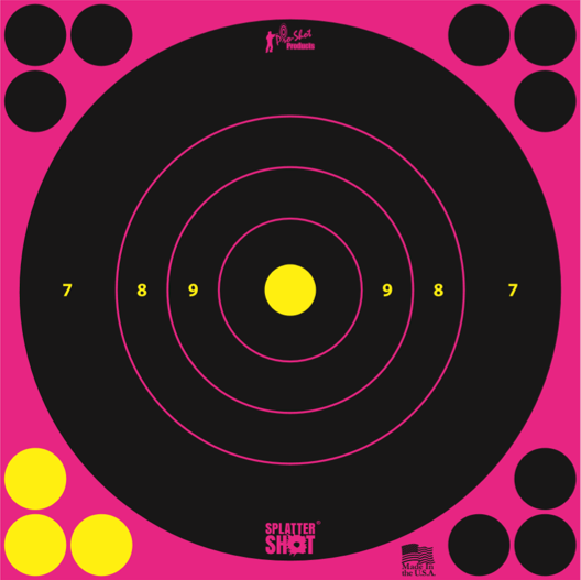 Splatter Shot 8" Pink Bullseye by Pro-Shot