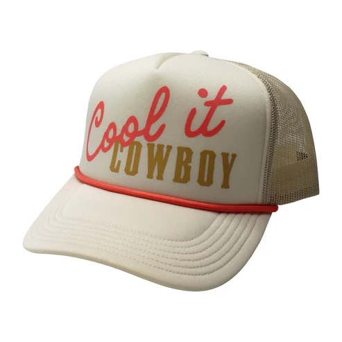 Local Girl's Cool It Cowboy Foam Trucker Hat by Local Boy