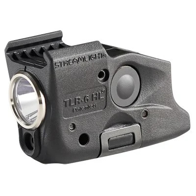 Matte Black TLR-6 HL 300 Lumen Glock Rail Light Mount by Streamlight
