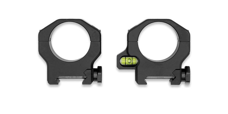 Peak 44 Precision Picatinny Rings with Level in Medium Height for 30mm Tube by Weatherby