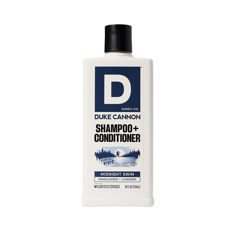 Shampoo and Conditioner in Midnight Swim by Duke Cannon