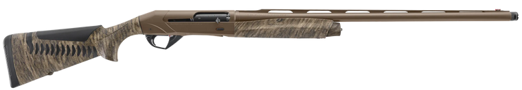Benelli Super Black Eagle 20 Gauge Semi Auto Shotgun with 3 Inch Chamber 28 Inch Brown Cerakote Advanced Impact Barrel in Mossy Oak Bottomland Camo Stock