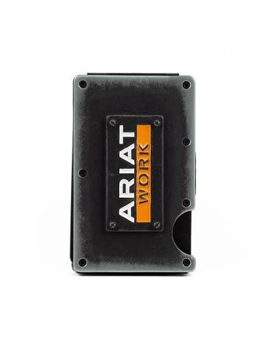 Black & Silver Utility Money Clip Wallet by Ariat