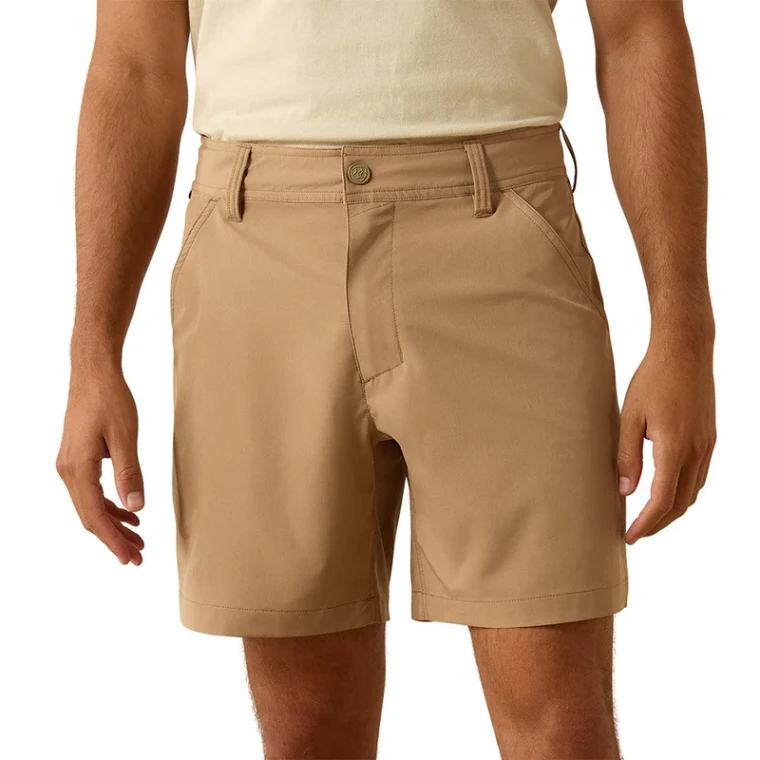 Men's Tek 7" Silver Mink & Tan Shorts by Ariat