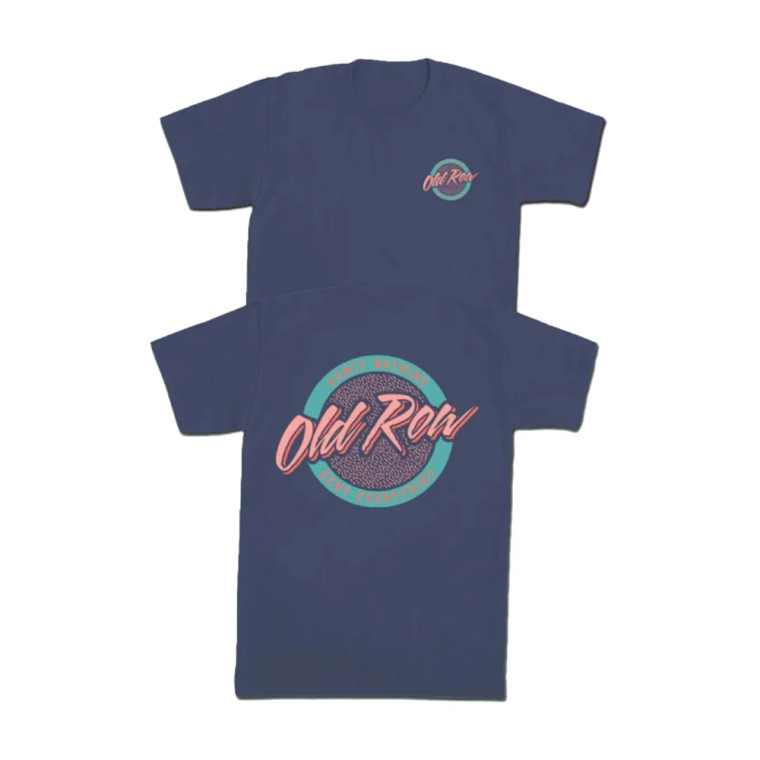 Circle Logo Short Sleeve Pocket Tee Shirt in Midnight by Old Row