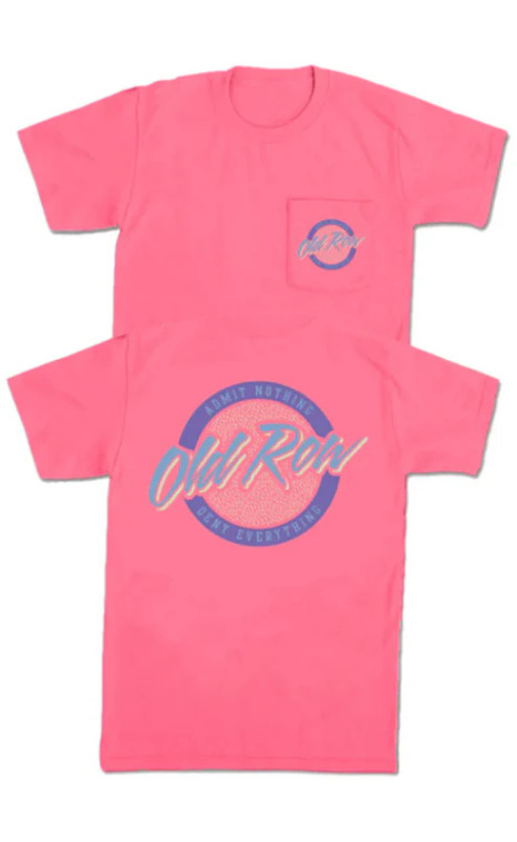 Men's Circle Logo Short Sleeve Pocket Graphic Tee Shirt by Old Row